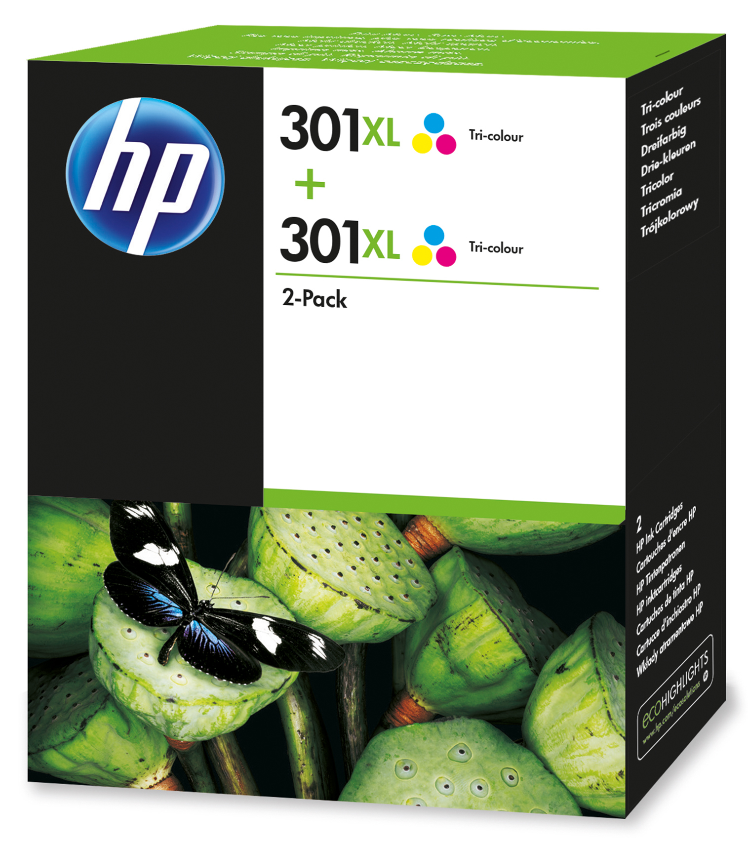 HP 301XL - Paquete de 2