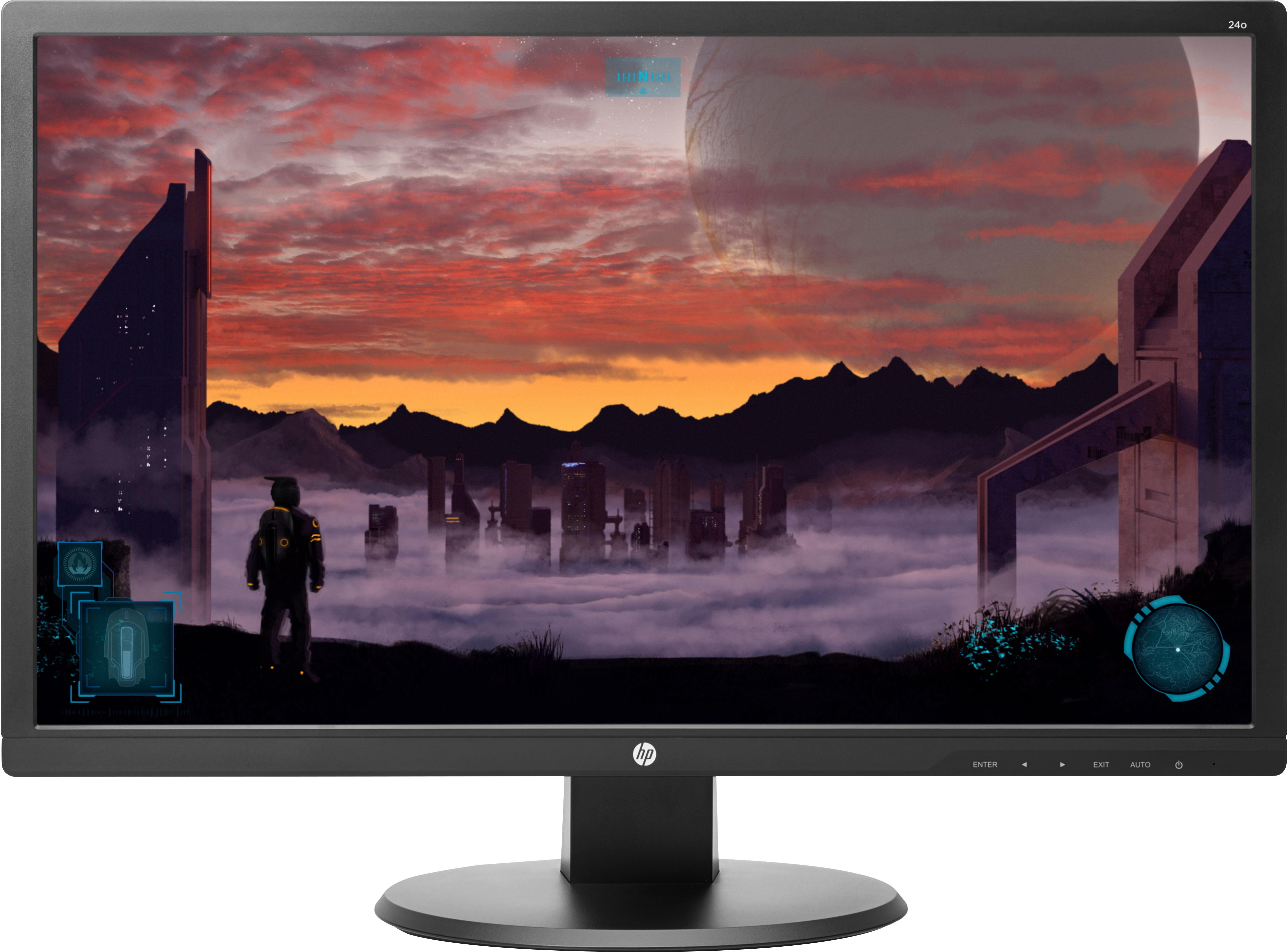 Monitor Gaming Hp 24o 24 1 ms 60 hz hd led retroiluminado antirreflejo 1920 1080 negro 2460.96cm 1920x1080 169 250cdm2 100000001 170 x0j60aaabb 6096 61cm 24in2