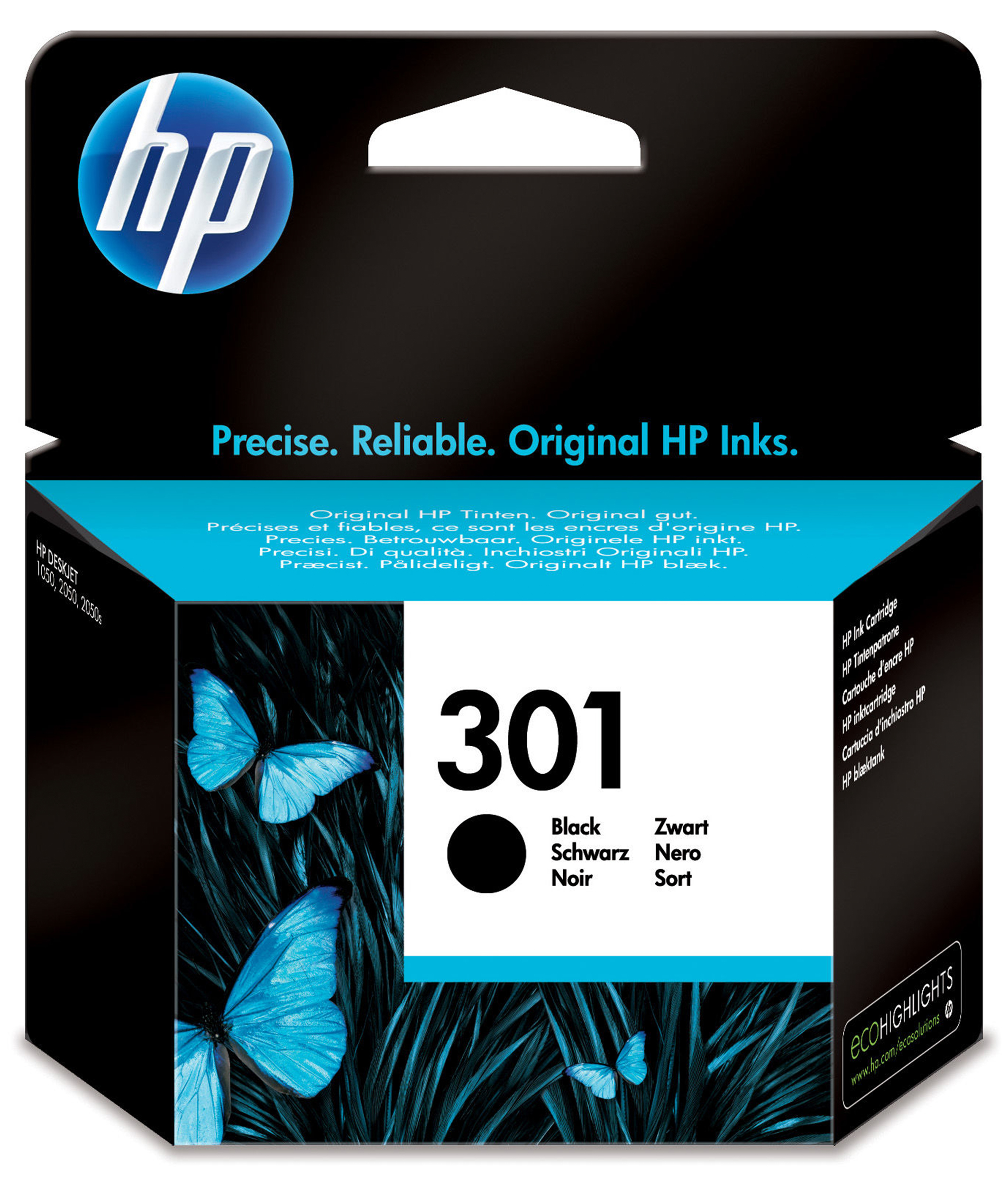 Cartucho de tinta - HP Cartucho de tinta original 301 negro
