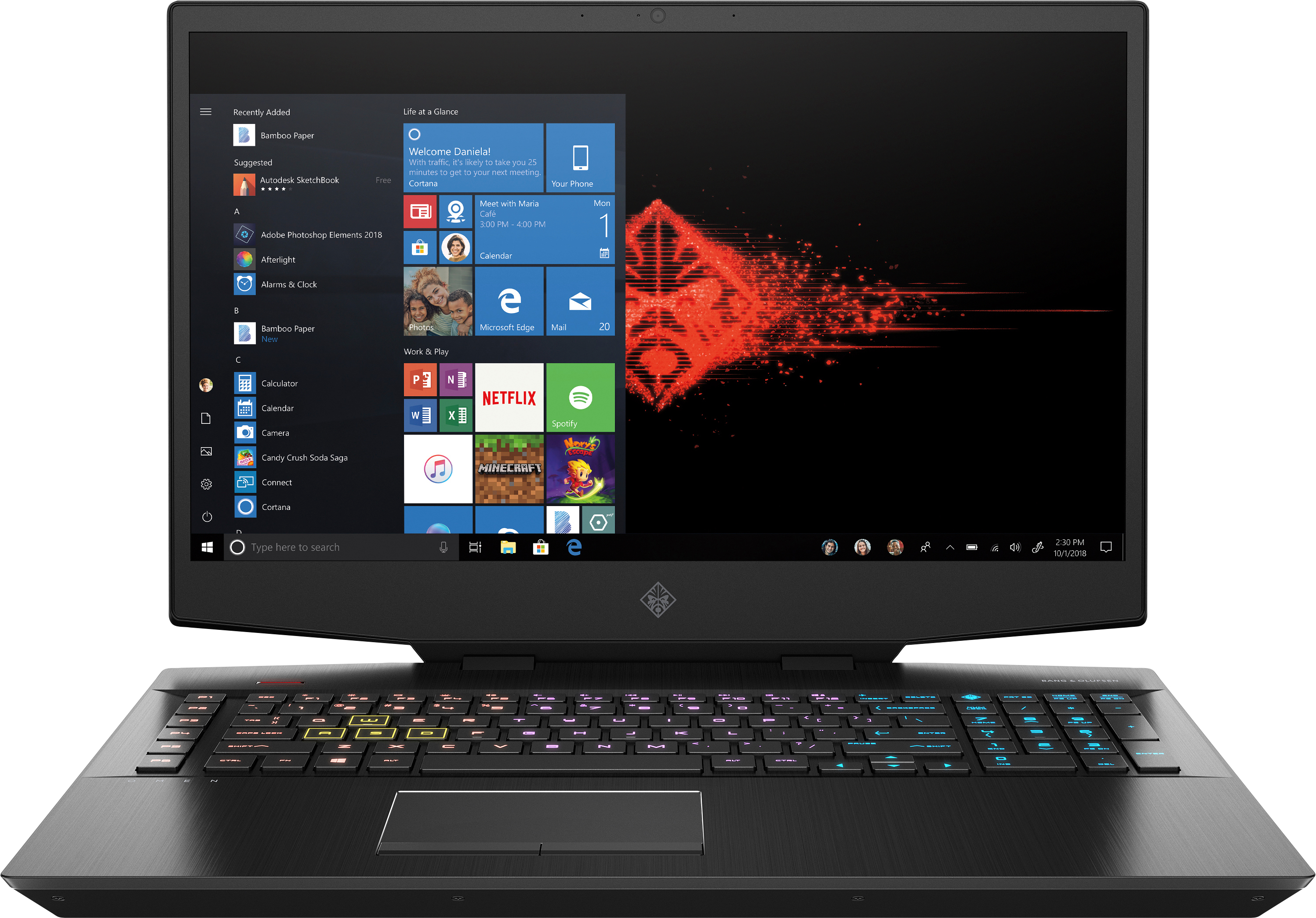 HP Omen/i9-9880H/ 32GB/ 2TB+512 SSD/ Nvidia RTX2080 8GB GDDR6/FHD / Gaming Laptop 6ZL10EA
