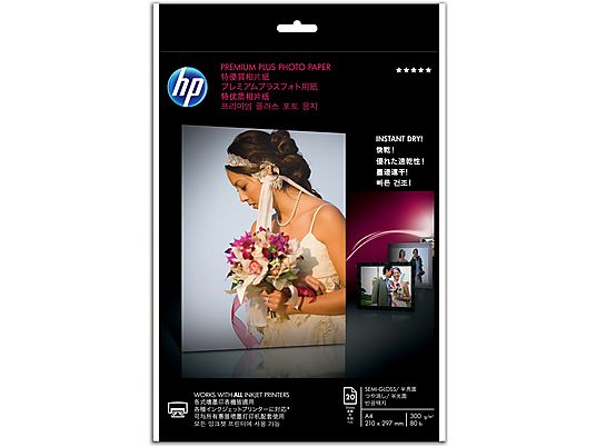 HP Premium Plus Fotopapier seidenmatt - 20 Blatt/A4/210 x 297 mm - 