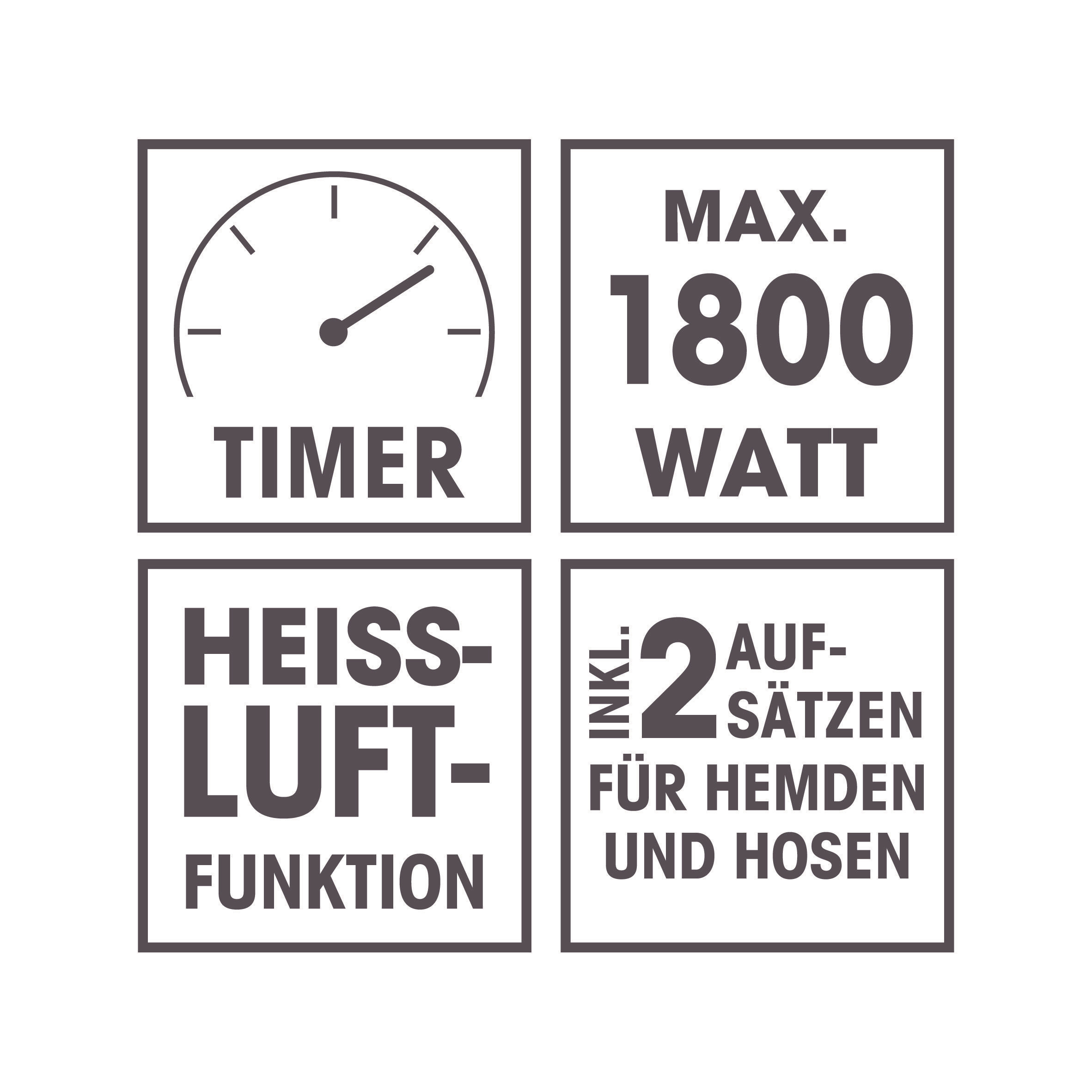 CLEANMAXX 7252 Bügler Dampfbügelstation 1800 Watt