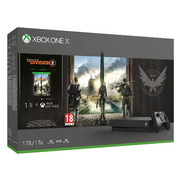 REACONDICIONADO Seminuevo(*) Consola - Xbox One X, 1 TB + The Division 2