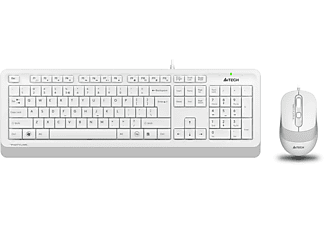 A4 TECH F1010 Q USB FN-MM 1600D Klavye + Mouse Set Beyaz