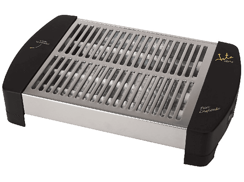 Tostador horizontal Jata TT587 de 2 barras de cuarzo. Laterales de acero  inoxidable. Gran superficie. Bandeja recogemigas extraíble. 400W