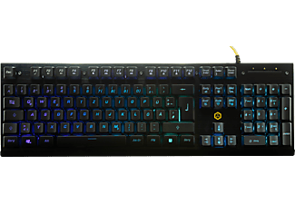 ISY IGK-3000 - Gaming Tastatur, Kabelgebunden, Schwarz