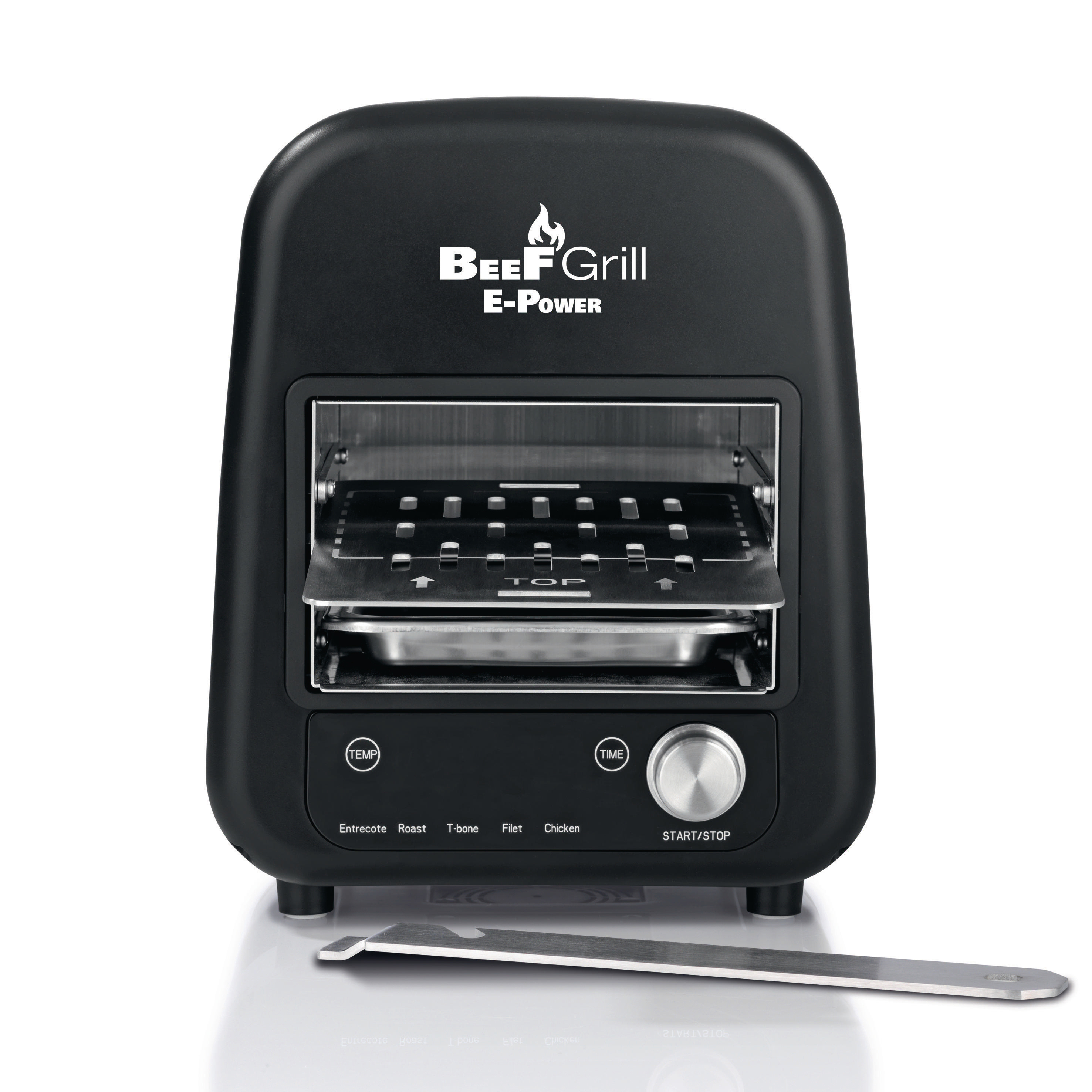 GOURMETMAXX 8100 Oberhitzegrill Beef Maker Elektrogrill, Schwarz (1200 Watt)
