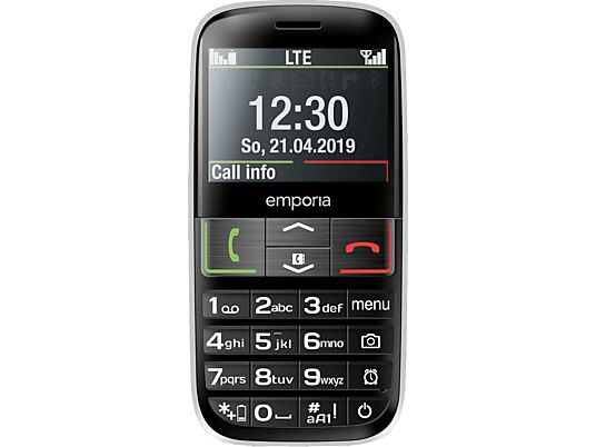 EMPORIA ACTIVE - Mobiltelefon (Schwarz/Silber)
