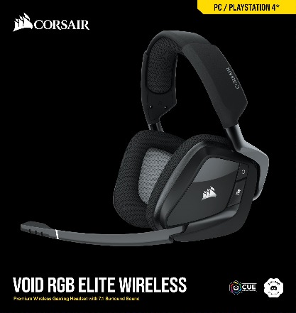 Schwarzes und graues Gaming-Headset mit Mikrofon.
