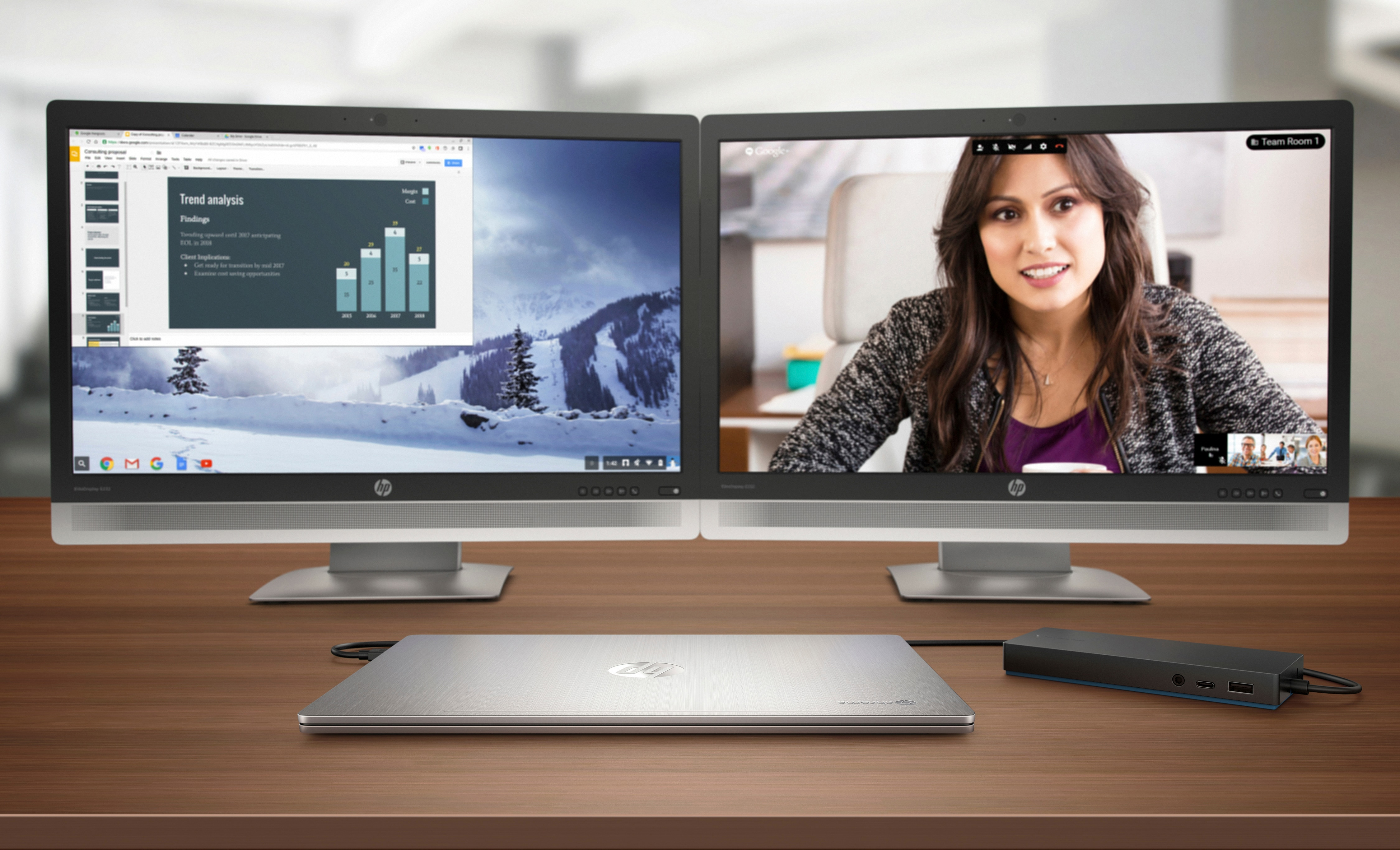 HP - B2B 13 G1 - 13,3 Zoll - Intel® Core™ m3 m3-6Y30 - 4 GB - 32 GB HD 515 - Google ChromeOS