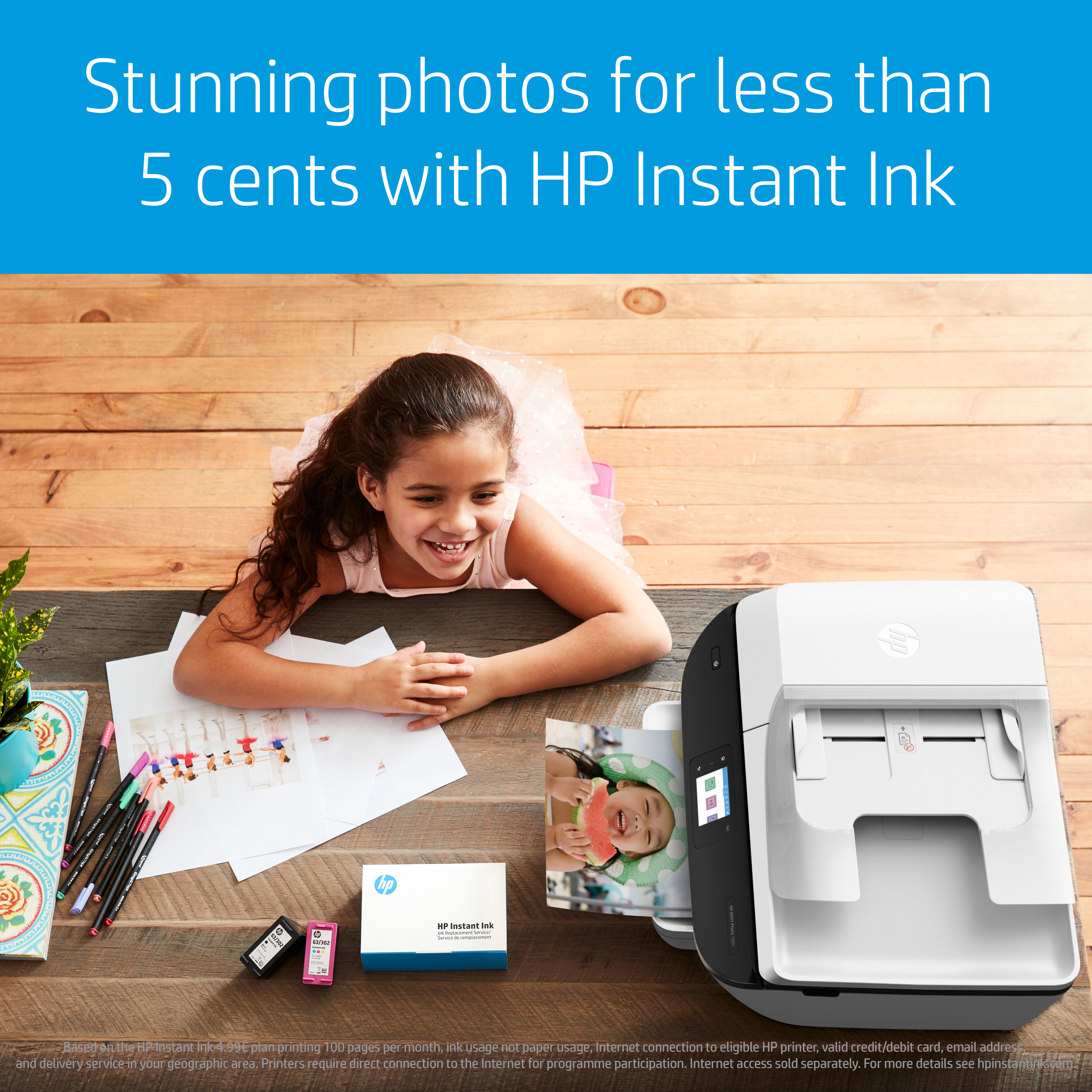 HP ENVY Photo Multifunktionsdrucker Netzwerkfähig Ink) 4-in-1 Inkjet Thermal (Instant 7830 WLAN