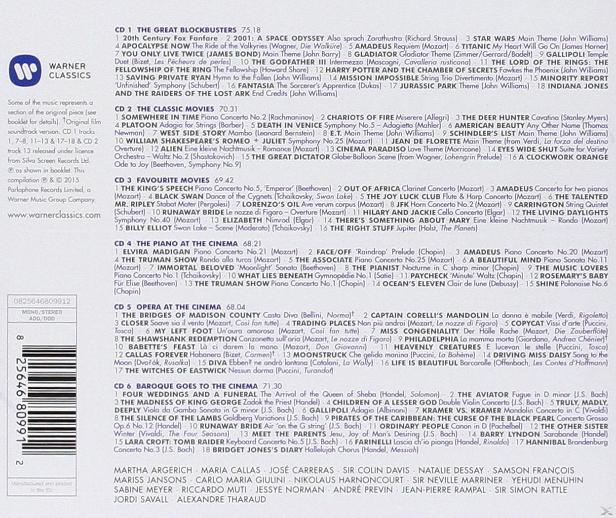 CD borító klasszikus zenei tracklistával. Tartalmazza a Warner Classics logót. A háttér fehér.