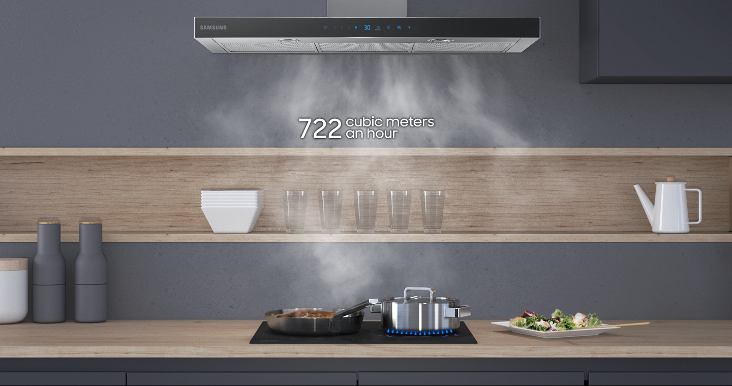 SAMSUNG NK36N5703BS, Dunstabzugshaube (898 mm breit, 455 mm tief)
