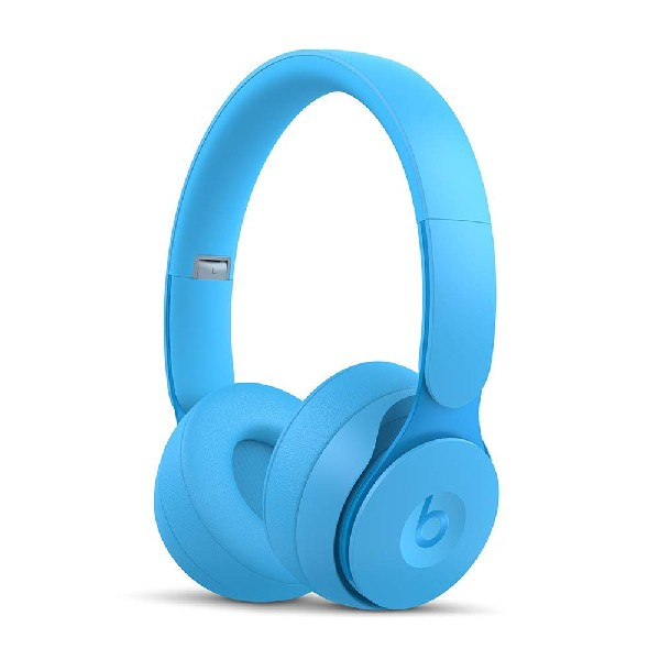 Auriculares inalámbricos - Beats Solo Pro, Cancelación ruido, Hasta 40h, Chip Apple H1, Bluetooth, Azul claro