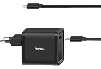 HAMA 200005 - USB-C Notebook Netzteil (Schwarz)