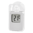 Fensterthermometer für innen und außen, digital, 7,5 x 4,6 cm, grau