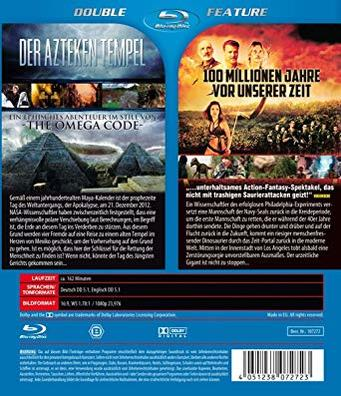 Blu-ray-Hülle mit zwei Filmen auf der Rückseite, Text in mehreren Sprachen.