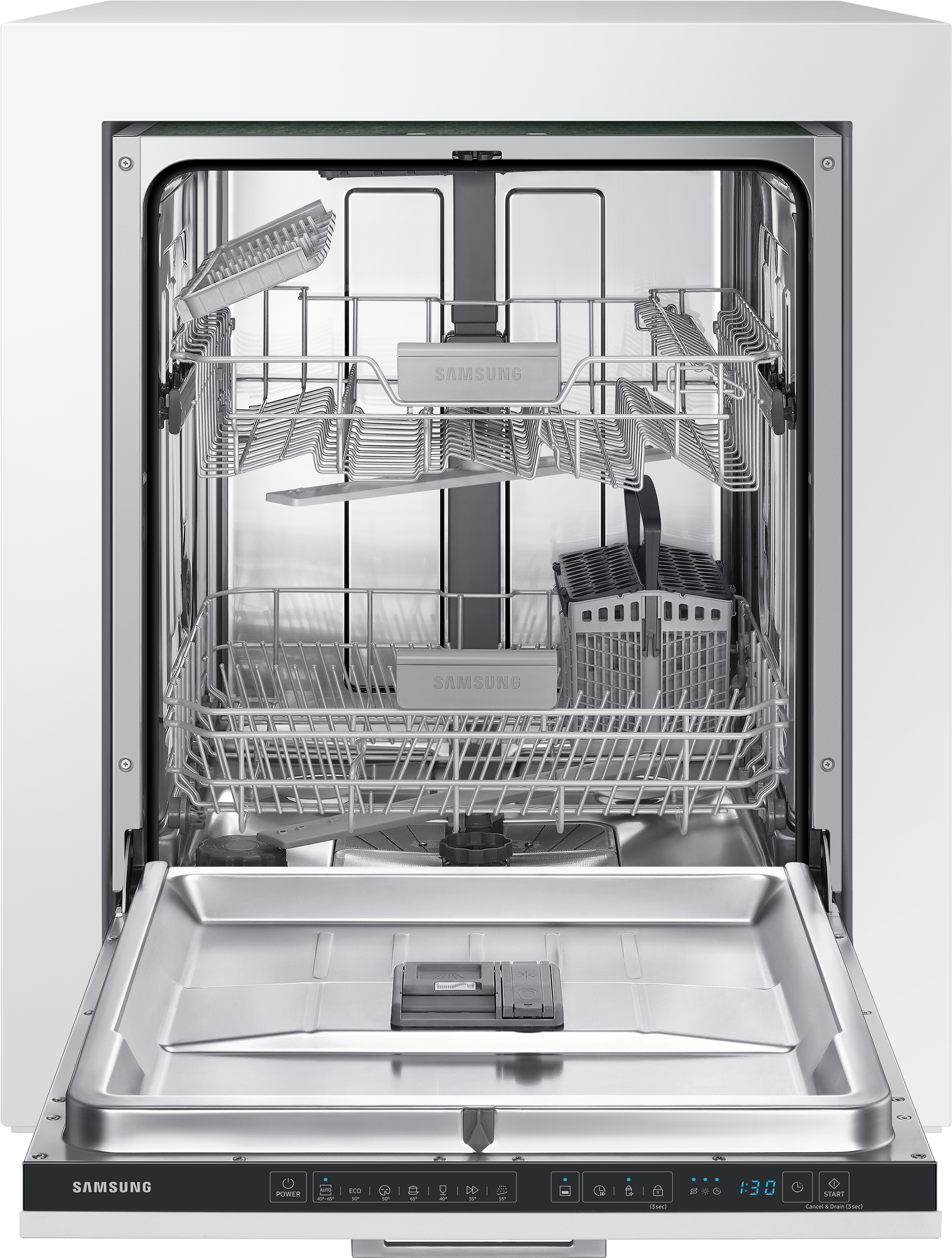 SAMSUNG DW60R7040BB Geschirrspüler (vollintegrierbar, 598 mm breit, 44 dB (A), D)