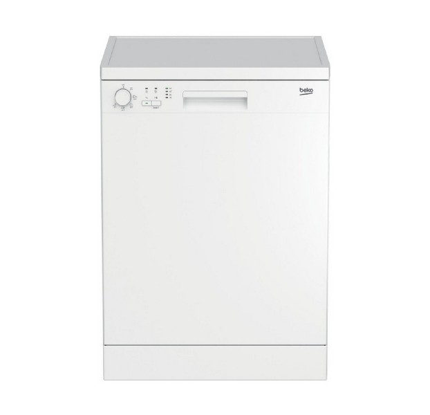 Lavavajillas - Beko DFN05321W, 12.9 l, Independiente, 13 cubiertos, 5 programas, 60 cm, Blanco