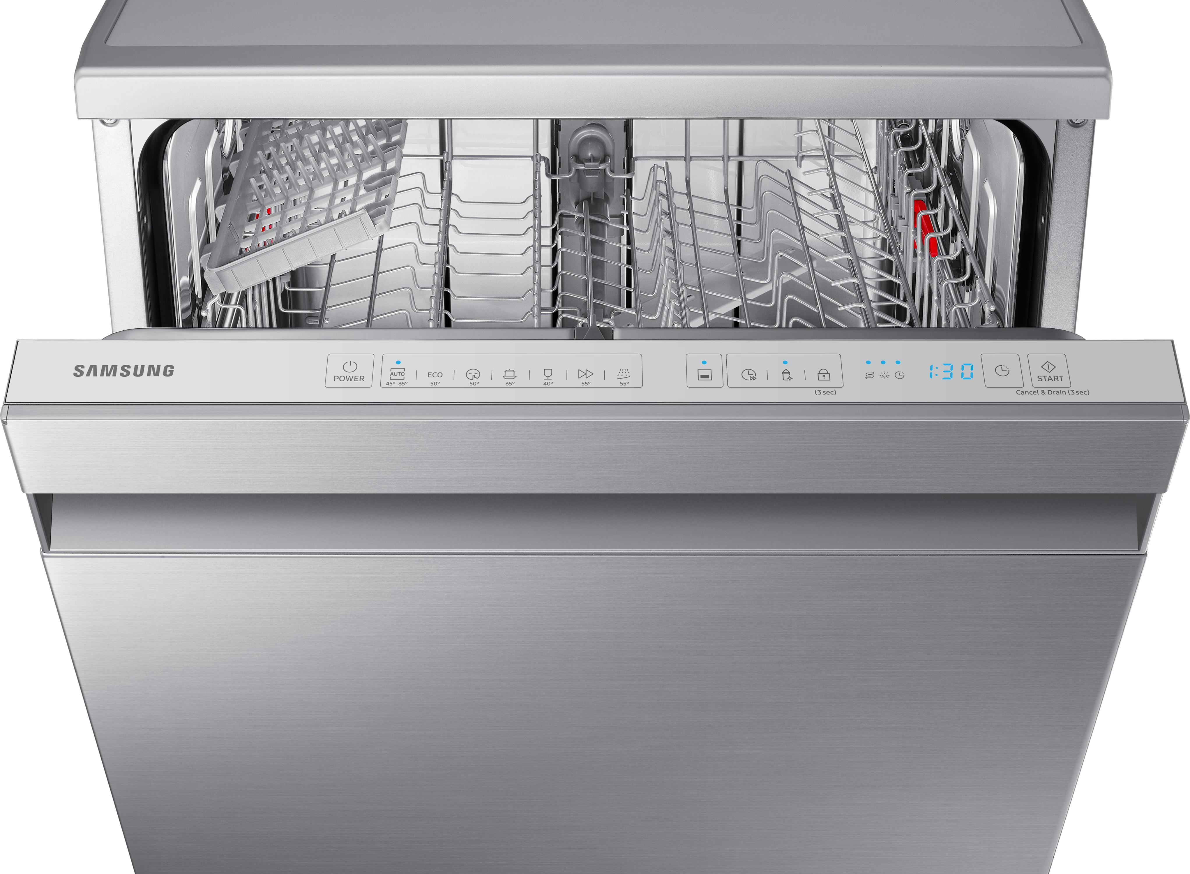 SAMSUNG DW60R7040FS Geschirrspüler (Standgerät, 598 mm breit, 44 dB (A), D)