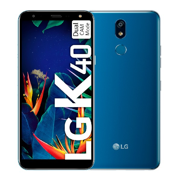 Móvil - LG K40, Azul, 32 GB, 2 GB RAM, 5.7" HD+, MT6762, 3000 mAh, Android