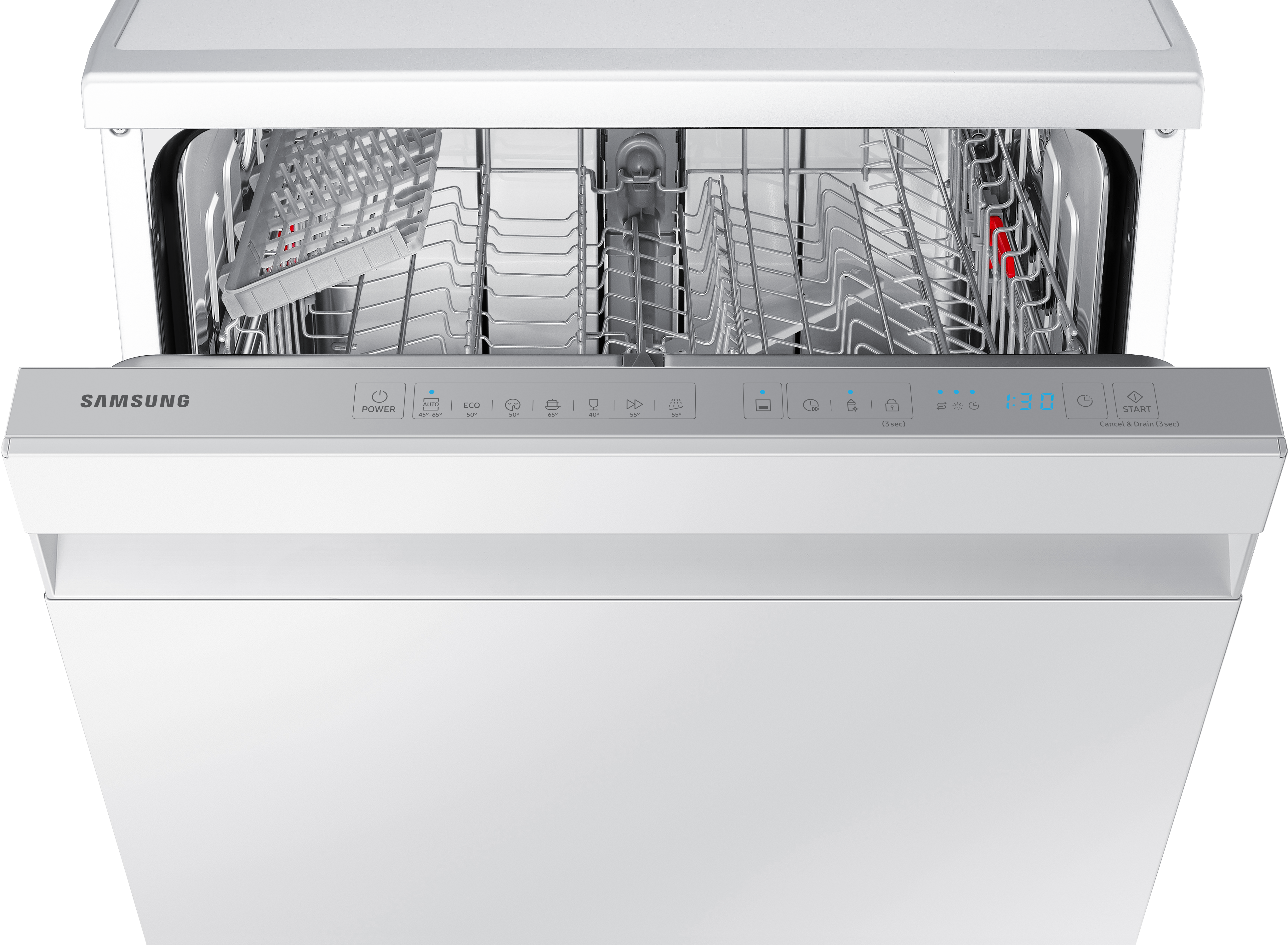 SAMSUNG DW60R7040FW Geschirrspüler (Standgerät, 598 mm breit, 44 dB (A), D)