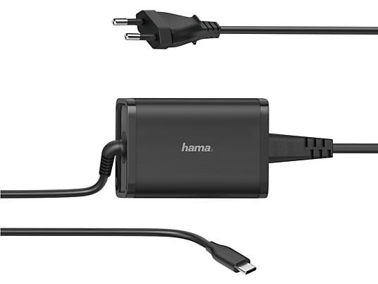HAMA 200006 - USB-C Notebook Netzteil (Schwarz)