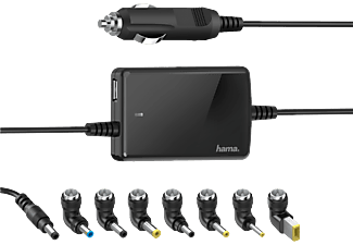 HAMA Slim & Light - Alimentatore per notebook automobilistico (Nero)