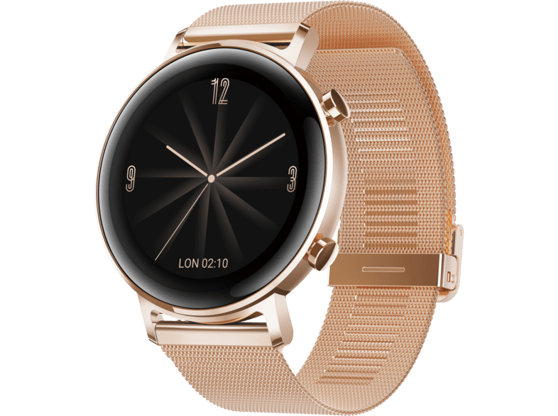 Smartwatch Huawei Watch GT Elegant, 42mm, AMOLED, GPS, Modos  deportivos, Monitoreo, Oro rosa