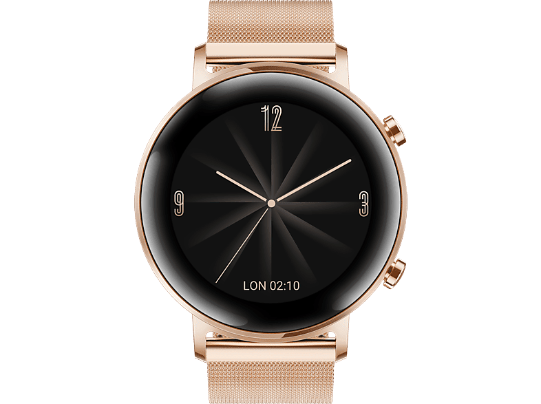 Huawei Watch Gt 2 elegant smartwatch con caja 42 mm hasta 1 semana batería pantalla amoled 1.2 gps 15 modos deportivos 3d cristal monitorización gt2 42mm 305