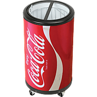 SILVA-SCHNEIDER SPC-55CC Coca-Cola Party-Cooler (F, 770 mm hoch, Rot)