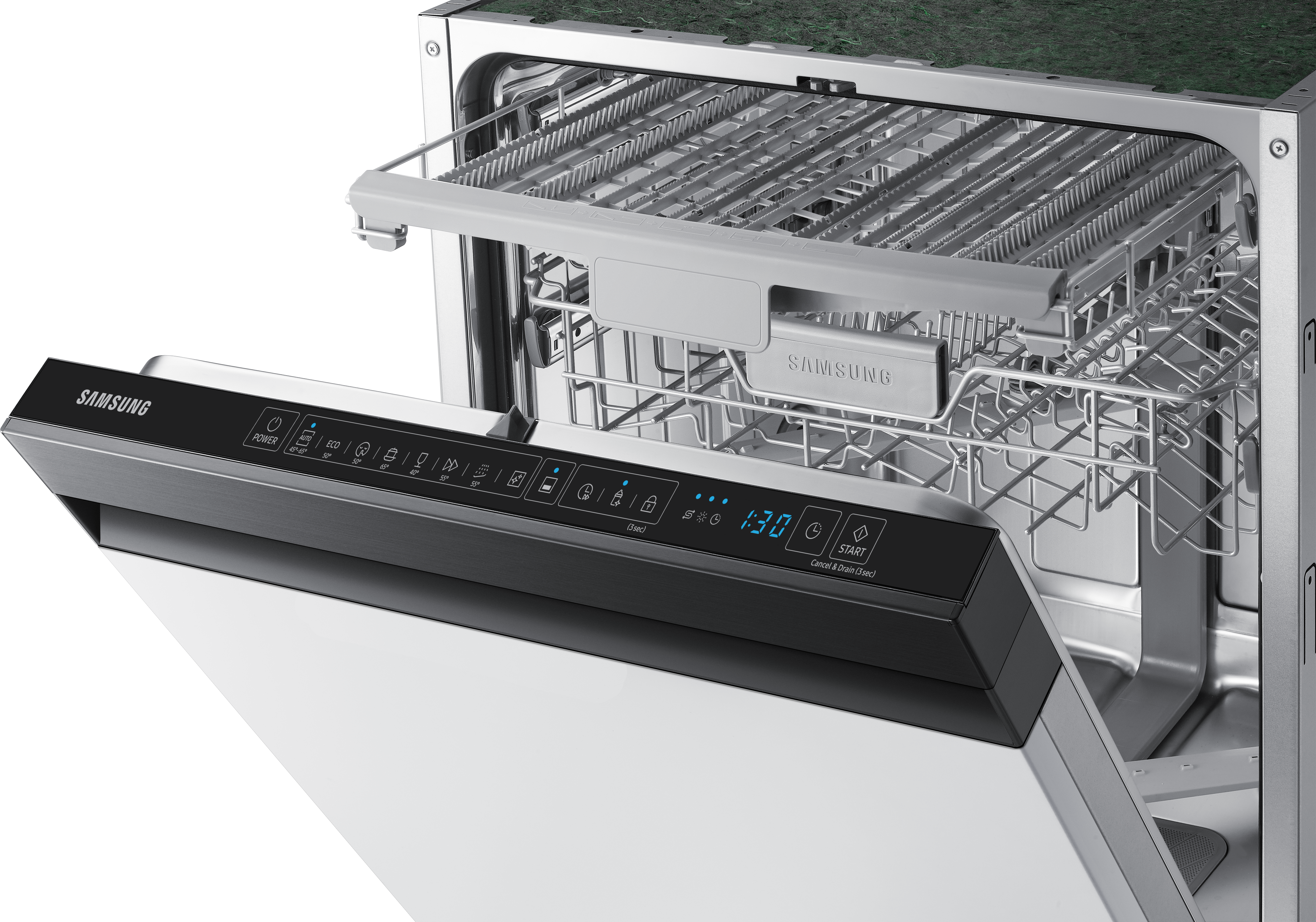 SAMSUNG DW60R7050SG Geschirrspüler (teilintegrierbar, 598 mm breit, 44 dB (A), D)