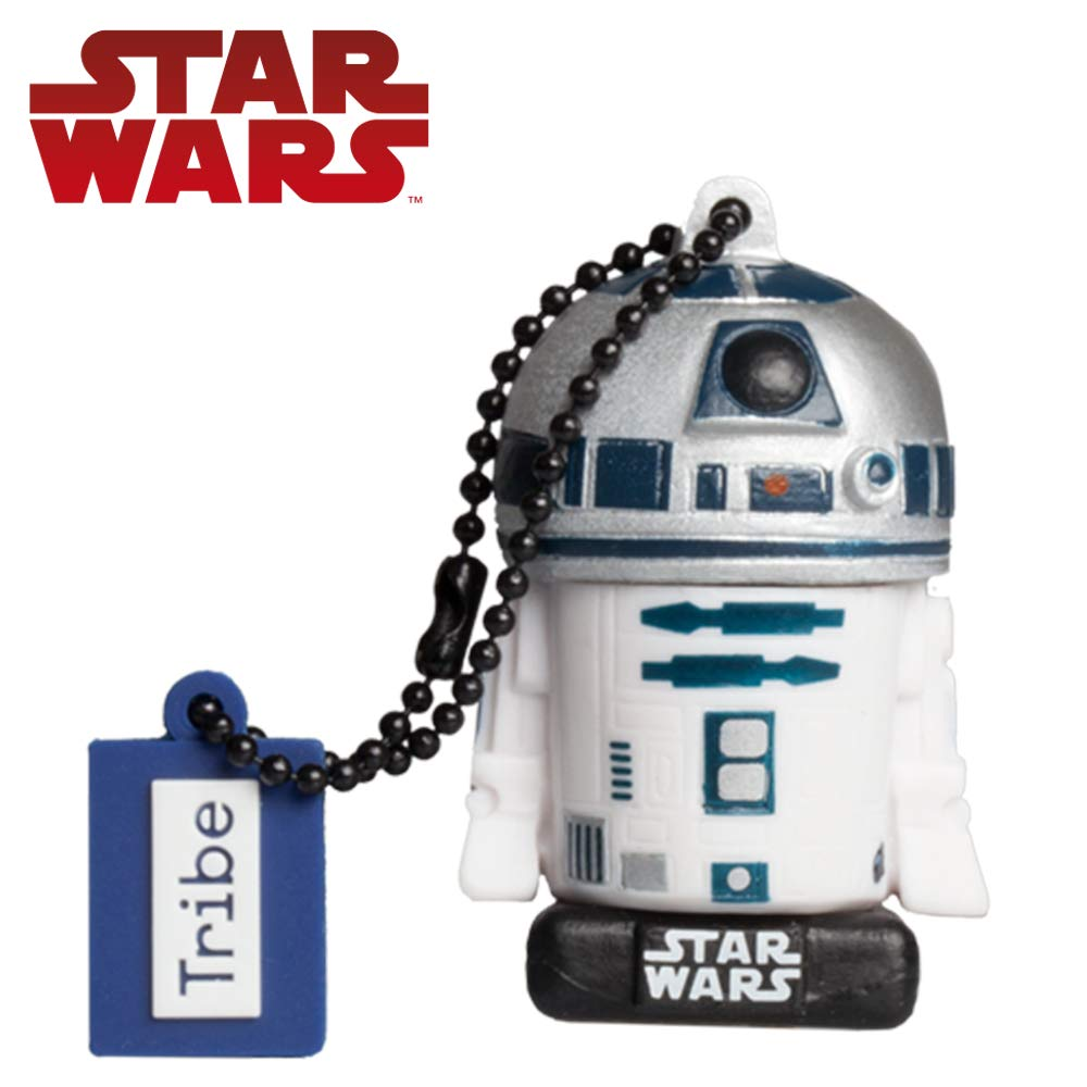 Pendrive de 32 GB - Tribe R2-D2 TLJ (FD030711), 2.0, Diseño Star Wars, Para Windows, Mac y Linux, Negro