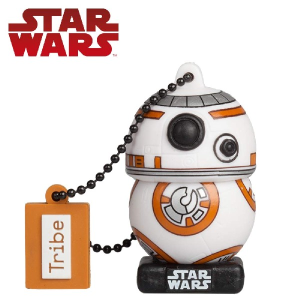 Pendrive de 32 GB - Tribe BB-8 TLJ (FD030708), 2.0, Diseño Star Wars, Para Windows, Mac y Linux, Negro