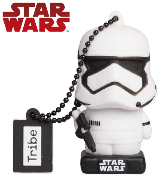 Pendrive de 32 GB - Tribe Stormtrooper TLJ (FD030713), 2.0, Diseño Star Wars, Para Windows, Mac y Linux, Negro