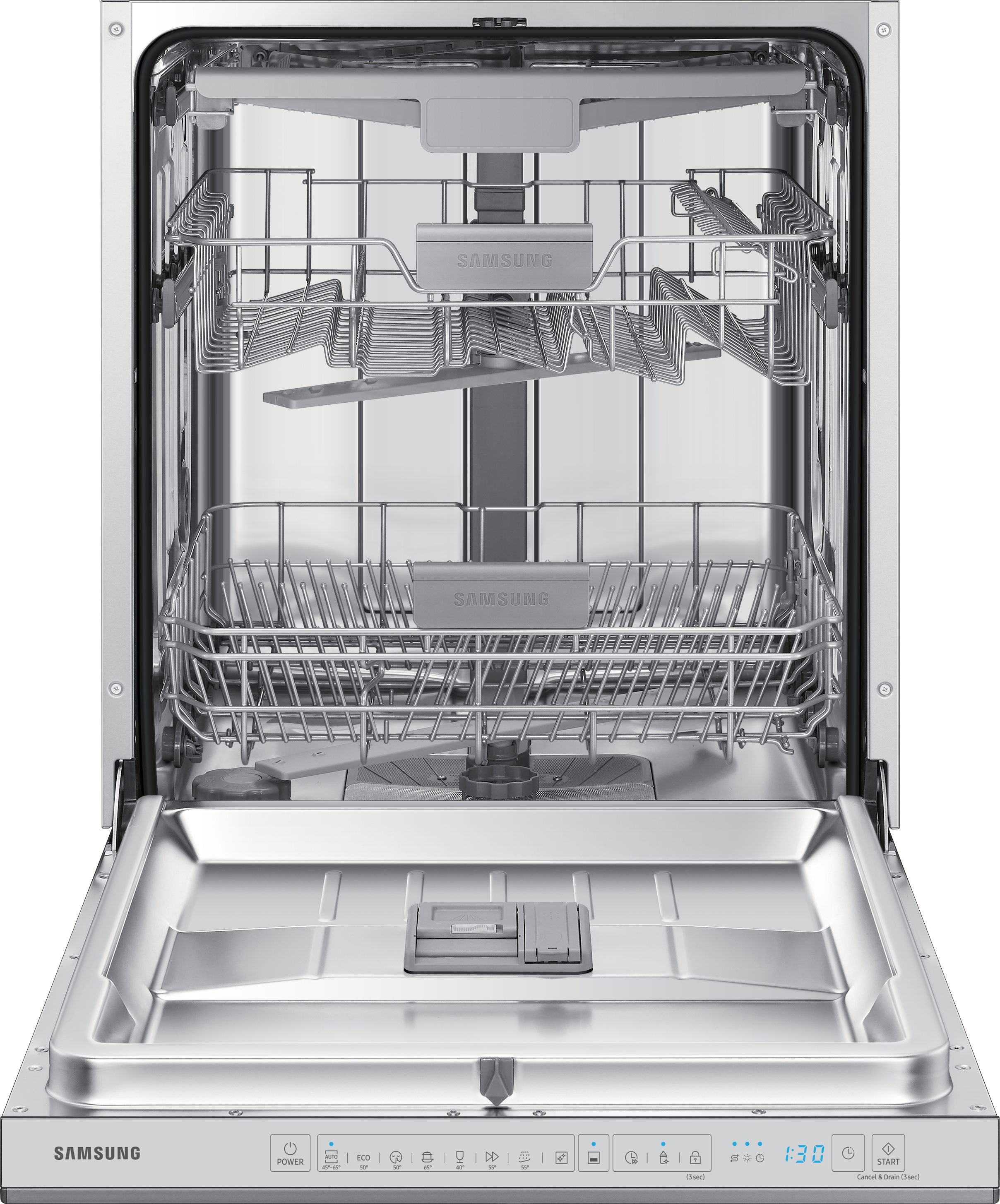 SAMSUNG DW60R7050SS Geschirrspüler (teilintegrierbar, 598 mm breit, 44 dB (A), D)