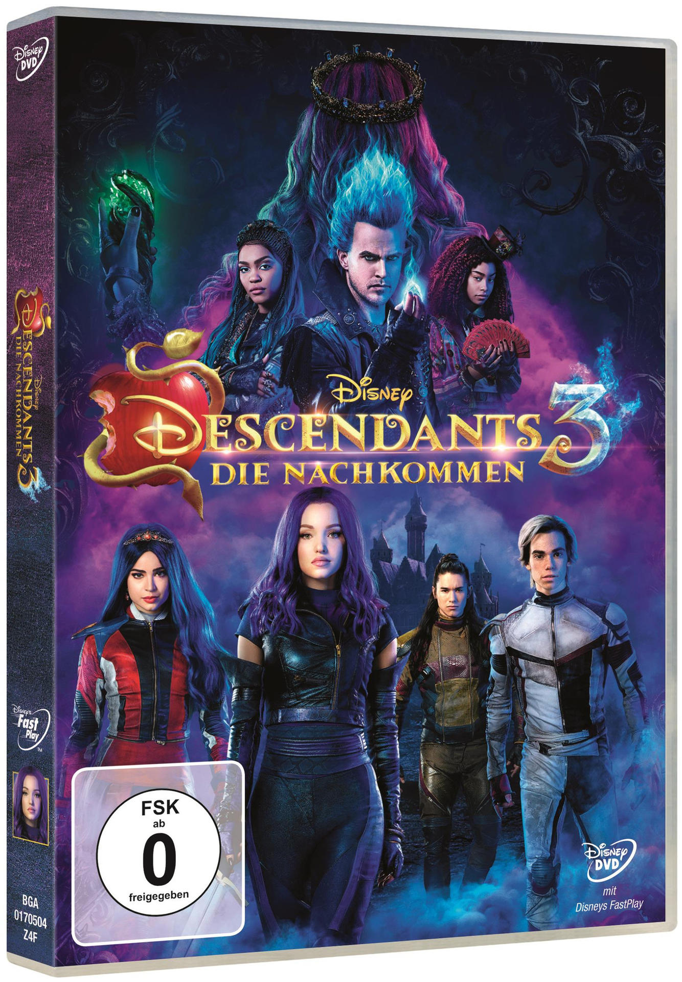 'Descendants 3' DVD-Hülle mit Charakterbildern und Titel.