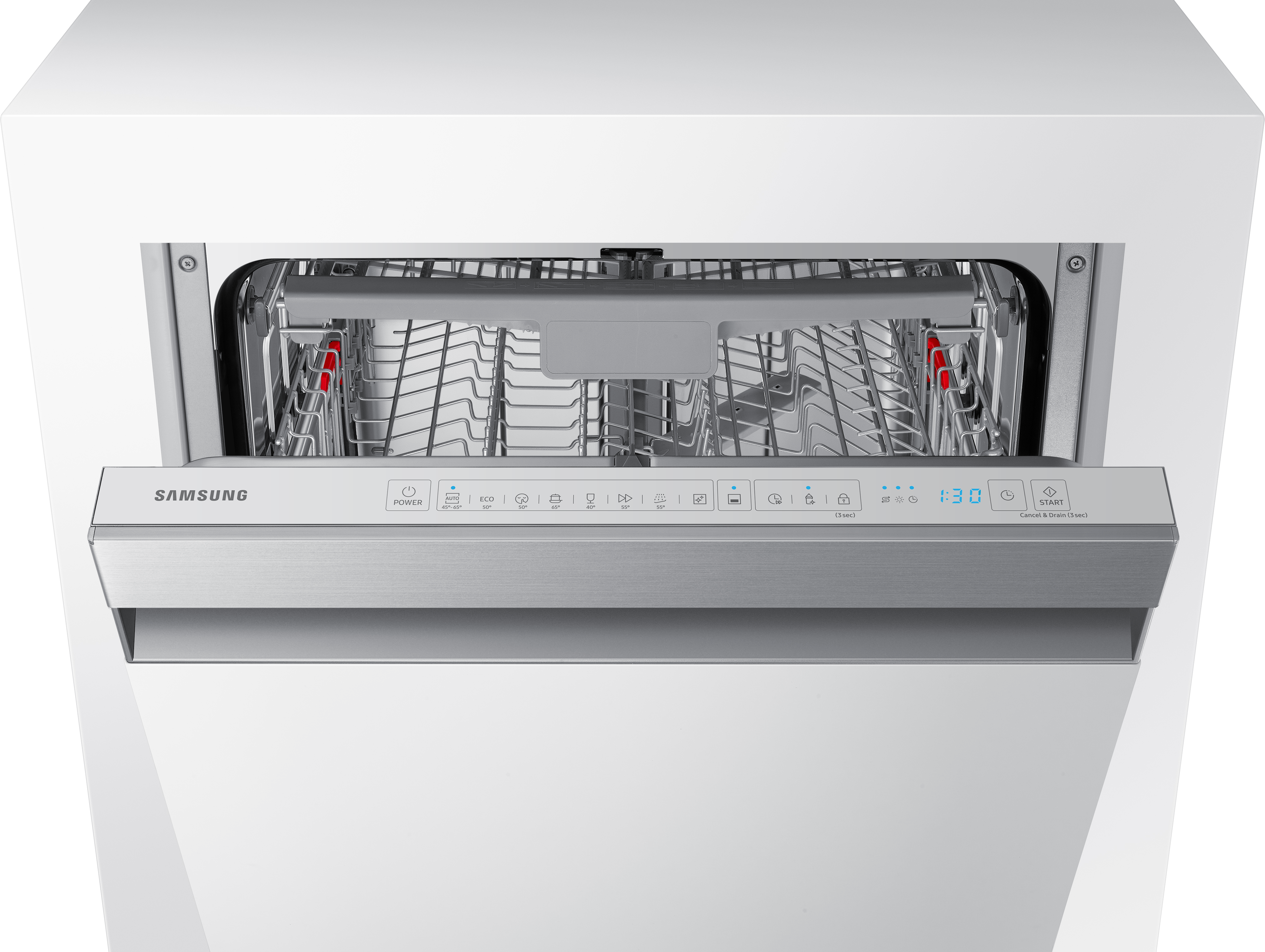 SAMSUNG DW60R7050SS Geschirrspüler (teilintegrierbar, 598 mm breit, 44 dB (A), D)