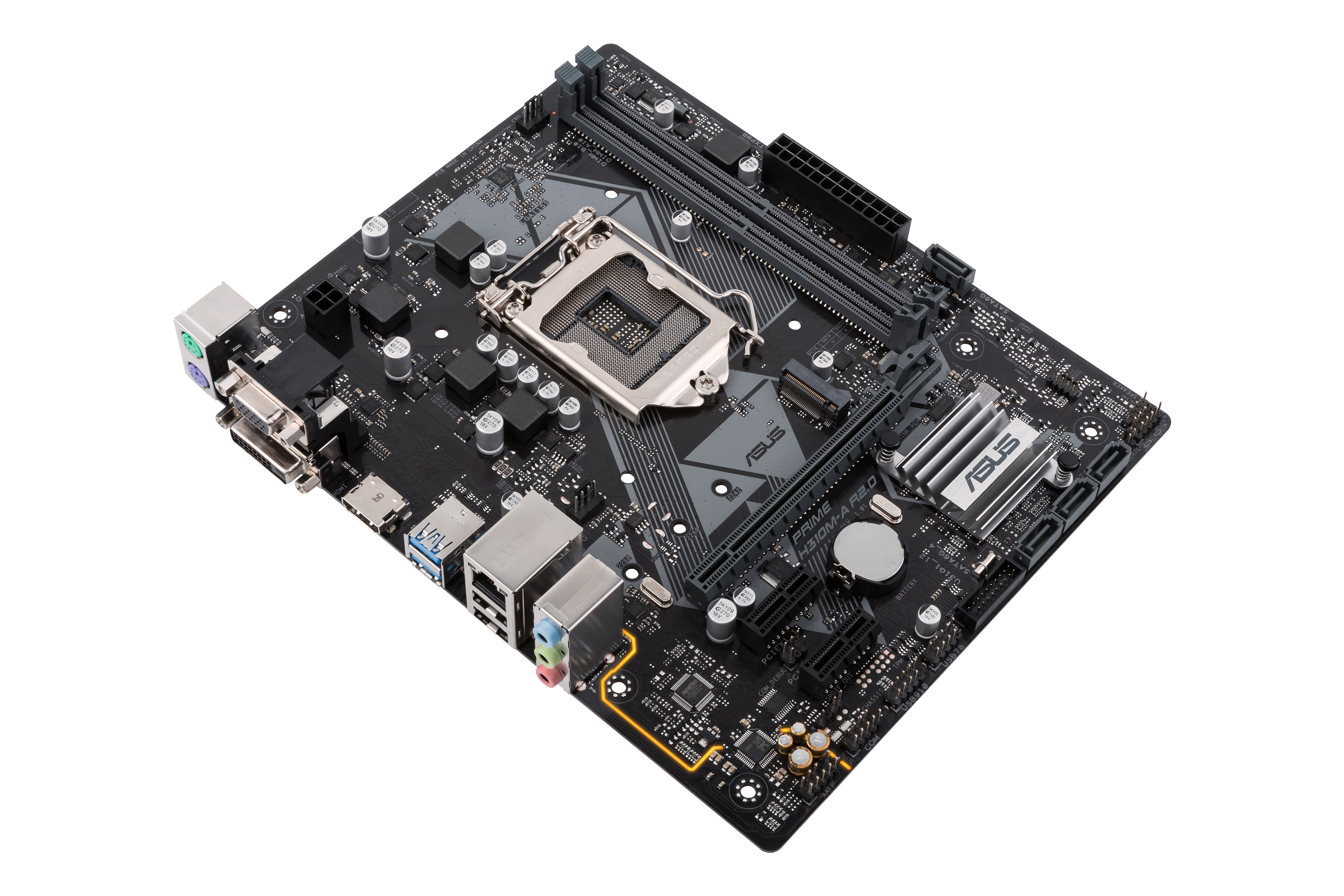 ASUS Prime H310M-A Mainboard Schwarz