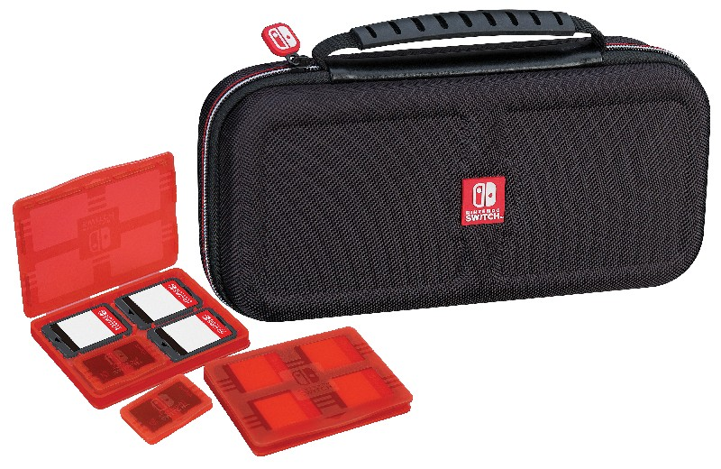 Kit accesorios - Ardistel NNS40, Para Nintendo Switch, Fundas para juegos, Tejido, Negro