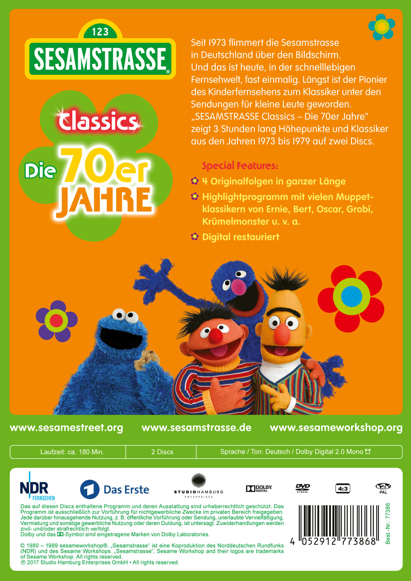 Sesamstraße Classics DVD 70er Die - Jahre