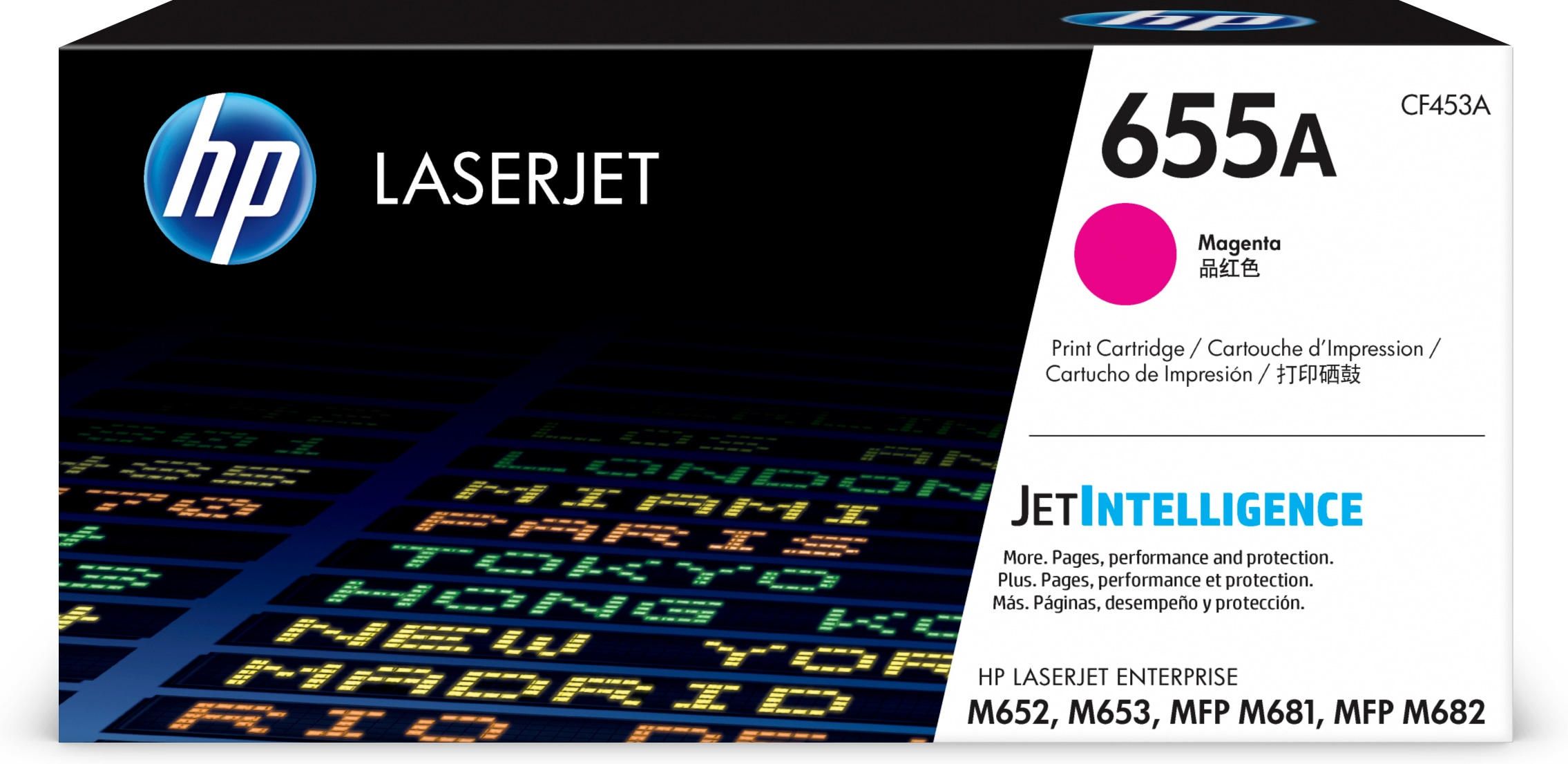 Cartucho de Tóner - HP Original LaserJet 655A, Magenta