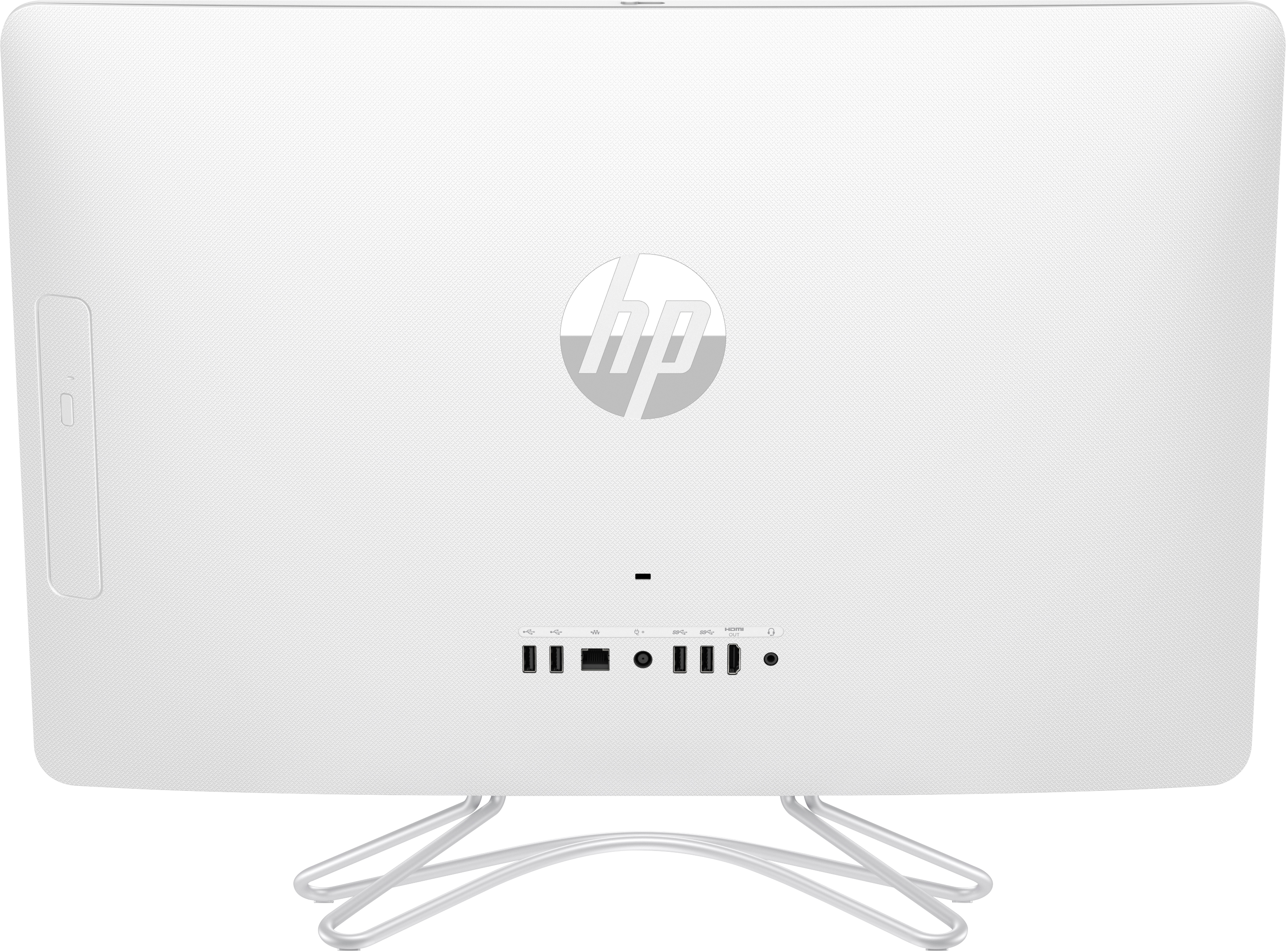 All in One - HP 24-e001ns, I3-7100U, 8 GB RAM, 1 TB, 23.8 pulgadas, Full HD, Blanco nieve