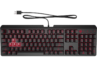 HP OMEN Encoder CHERRY MX Red - Tastiera da gioco, Wired, Mechanical, Nero