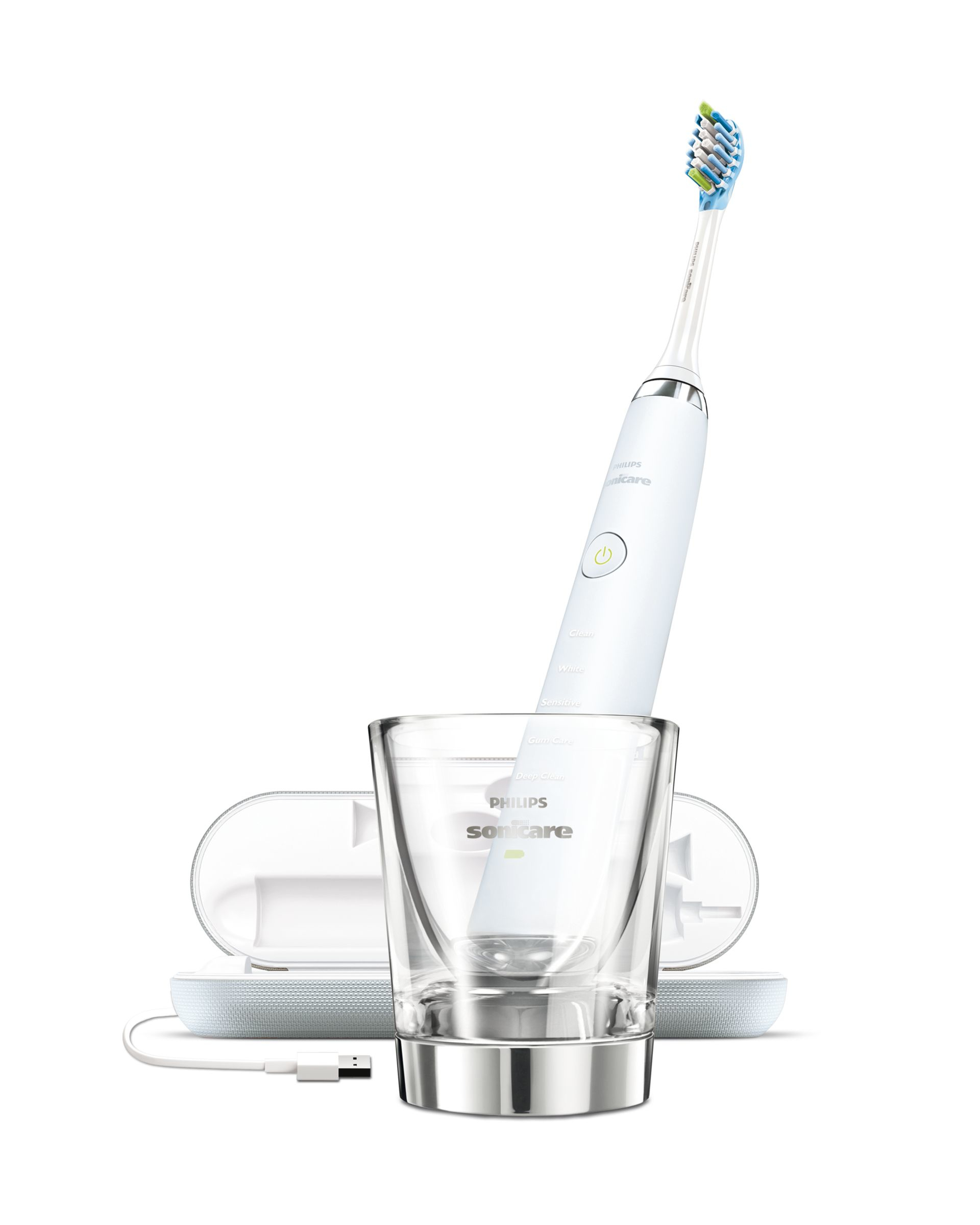 PHILIPS Sonicare DiamondClean HX9339/89 elektrische Schallzahnbürste, weiß Elektrische Zahnbürste Weiß