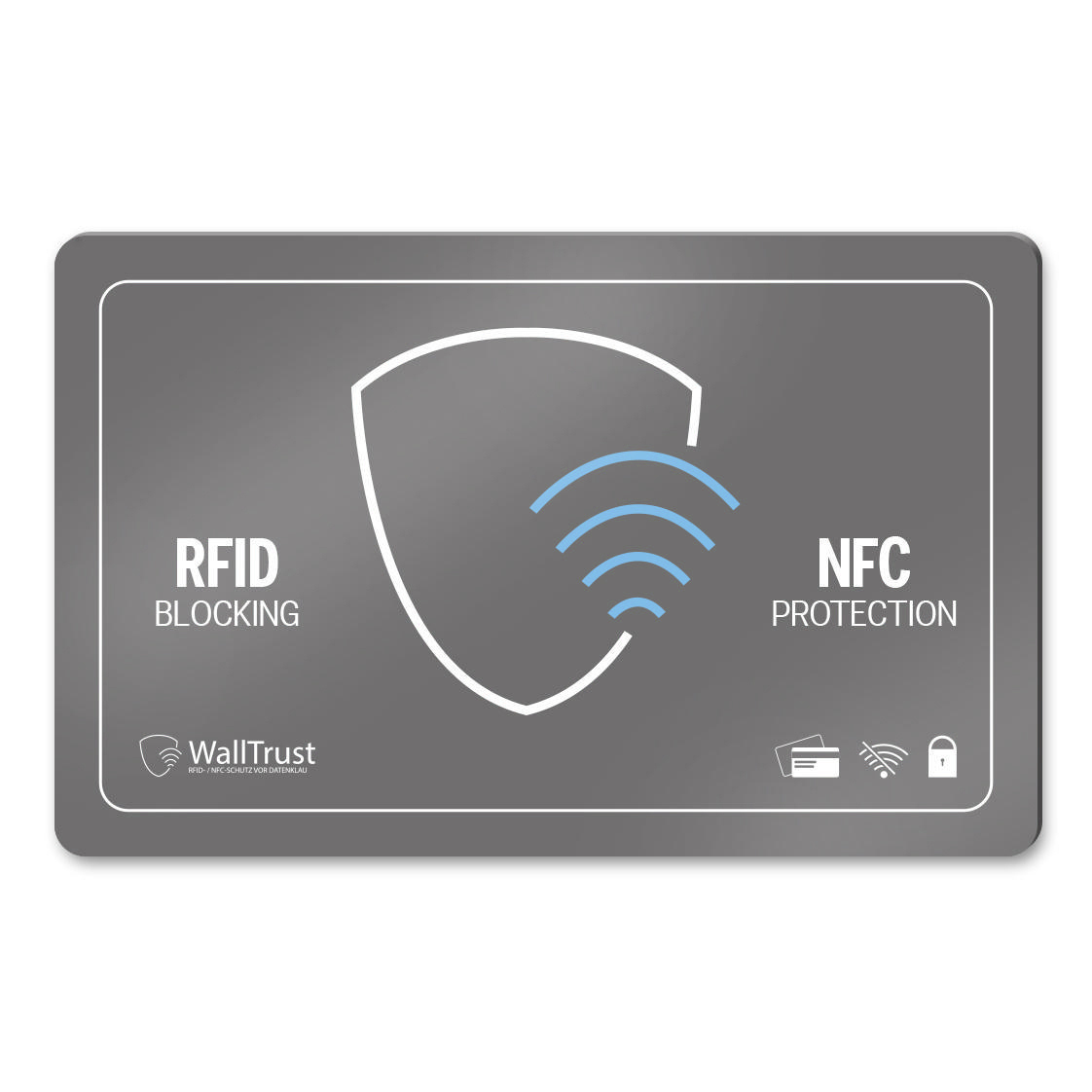 WALLTRUST 2er Set RFID und NFC Blockings Cards