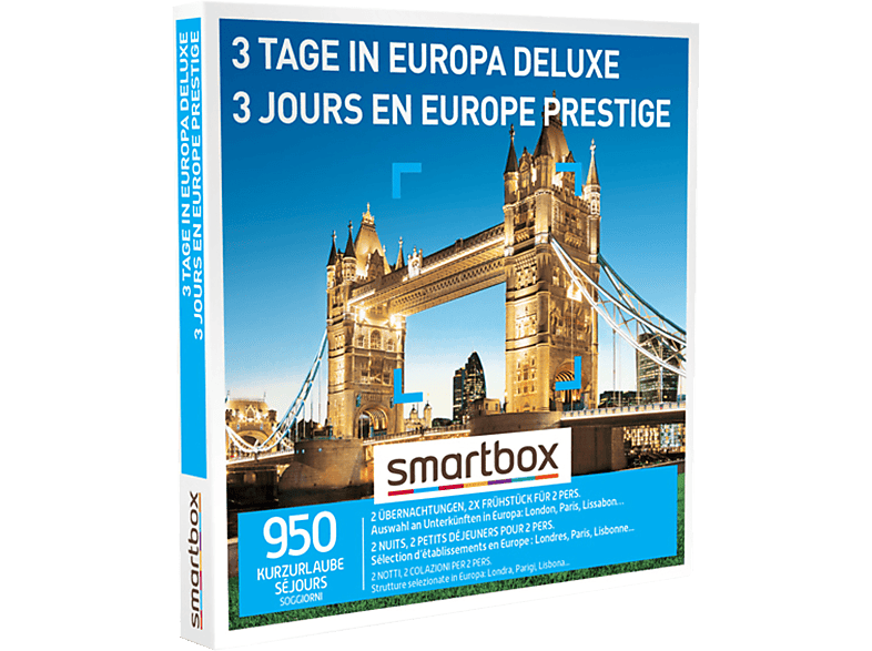 SMARTBOX 3 Tage in Europa Deluxe - Geschenkbox