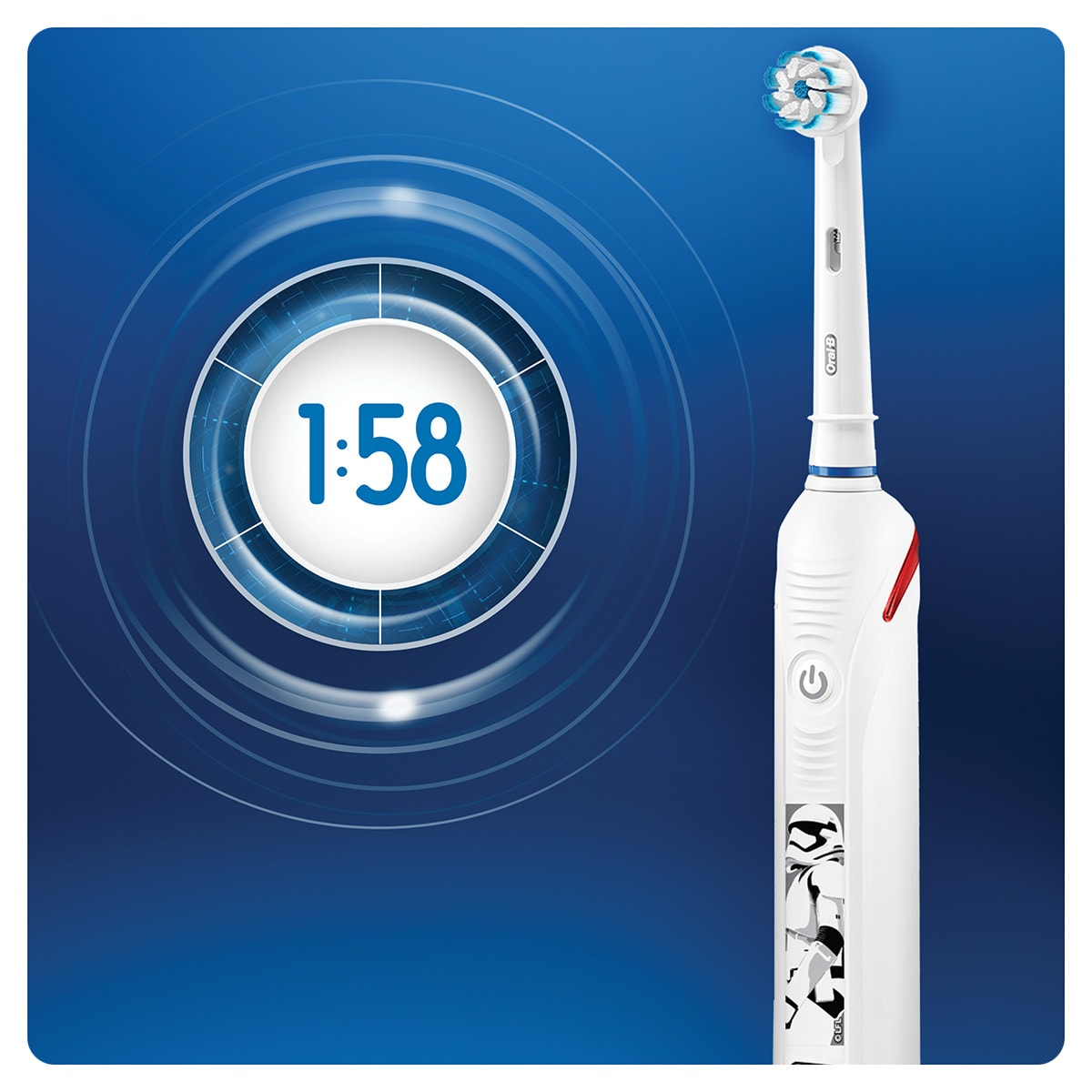 ORAL-B Elektrische Zahnbürste Junior Star Wars Kinderzahnbürste Weiß