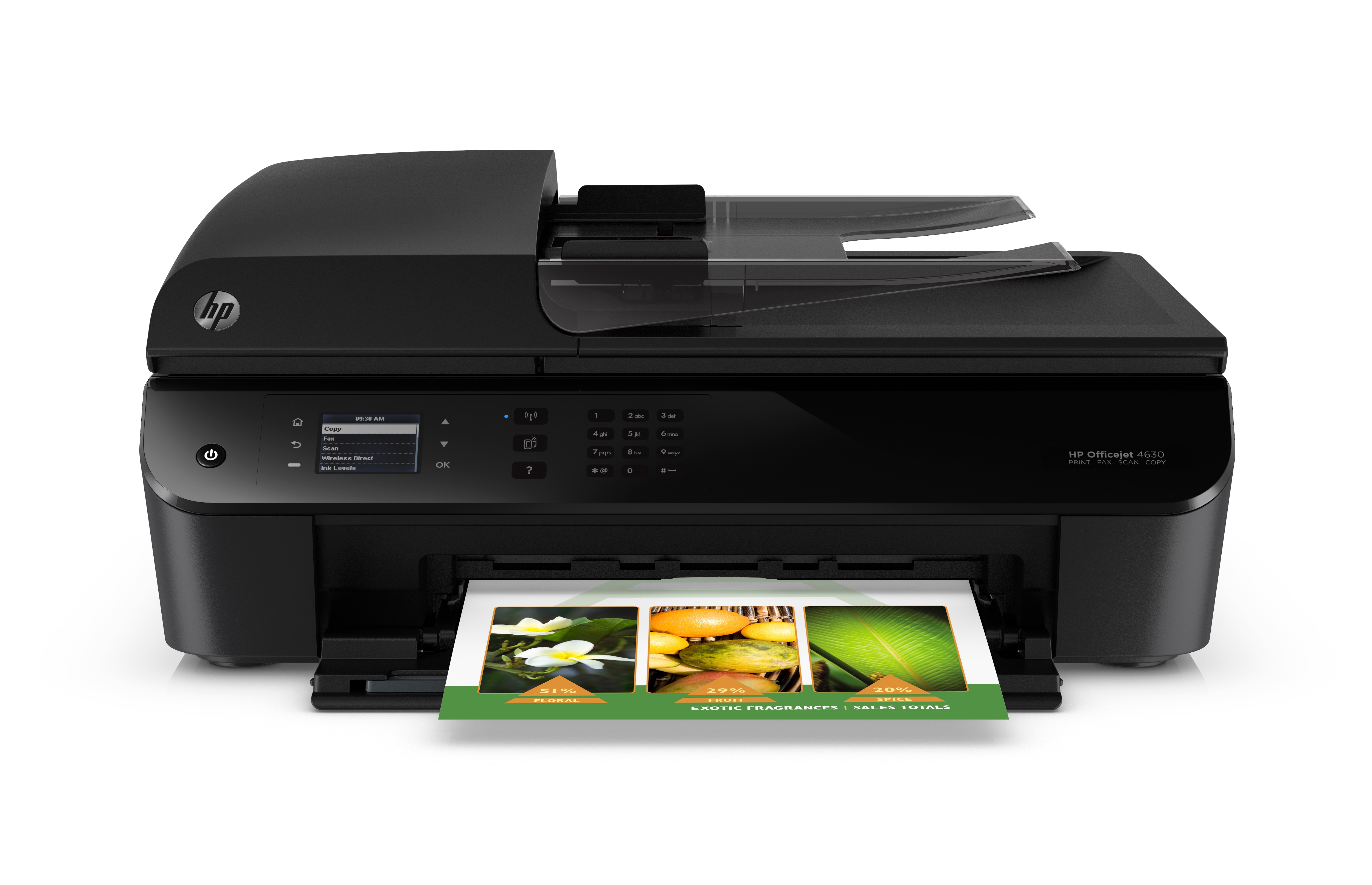Impresora Multifunción- HP Officejet 4630 WiFi, USB e impresión móvil