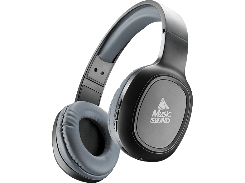 MUSIC SOUND BTHEADBBASICMS - Bluetooth Kopfhörer (On-ear, Schwarz)